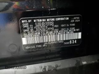 2024 Mitsubishi Outlander ES z VIN JA4J3UA84RZ074662, wystawiony jako Copart lot #55206415 z przebiegiem 17 170 mil mil oraz Czysty tytuł • Clean title. Historia ofert i sprzedaży dostępna na DreamBid. Obrazek 14.