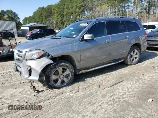 2017 Mercedes-Benz GLS with VIN 4JGDF6EE7HA768874, listed as a Copart auction lot 52152185 with 133,738 mi miles and Salvage Title. Bid and sale history available at carsss.com. Image 1.