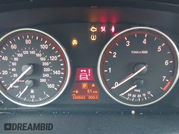 2008 BMW X5 3.0si with VIN 5UXFE43508L009171, listed as a IAAI auction lot 41603849 with 200,543 mi miles. Bid and sale history available at carsss.com. Image 7.