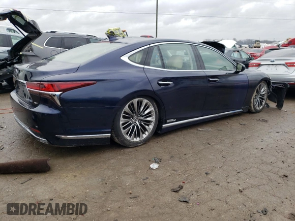 2018 Lexus LS z VIN JTHCY1FF1J5001281, wystawiony jako Copart lot #45752233 z przebiegiem 54 158 mil mil oraz . Historia ofert i sprzedaży dostępna na DreamBid. Obrazek 3.