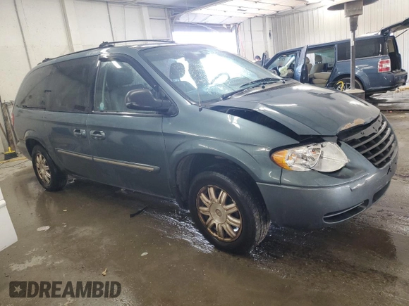 2006 Chrysler Town & Country LWB Touring with VIN 2A4GP54L36R661381, listed as a Copart auction lot 79954754 with 157,217 mi miles and Salvage Title. Bid and sale history available at carsss.com. Image 4.