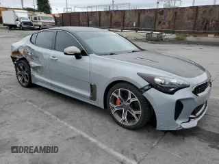 2018 Kia Stinger GT with VIN KNAE35LC4J6032204, listed as a Copart auction lot 48251235 with 58,687 mi miles and Salvage Title. Bid and sale history available at carsss.com. Image 4.