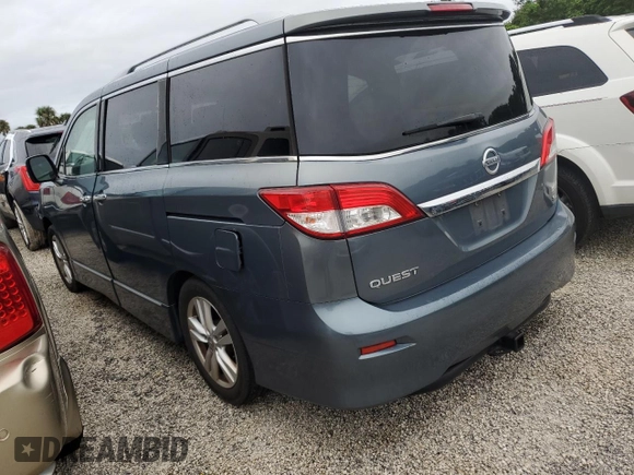 2011 Nissan Quest S with VIN JN8AE2KP8B9004537, listed as a Copart auction lot 74769744 with 98,523 mi miles and Salvage Title. Bid and sale history available at carsss.com. Image 2.