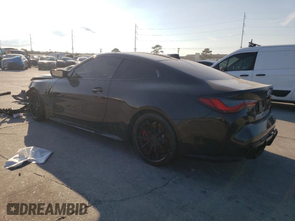 2021 BMW M4 Competition with VIN WBS33AZ09MCG55478, listed as a Copart auction lot 73495724 with 0 mi miles and Salvage Title. Bid and sale history available at carsss.com. Image 2.