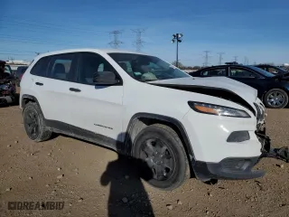 2014 Jeep Cherokee Sport with VIN 1C4PJLAB3EW245375, listed as a Copart auction lot 42643975 with 206,462 mi miles and Salvage Title. Bid and sale history available at carsss.com. Image 4.