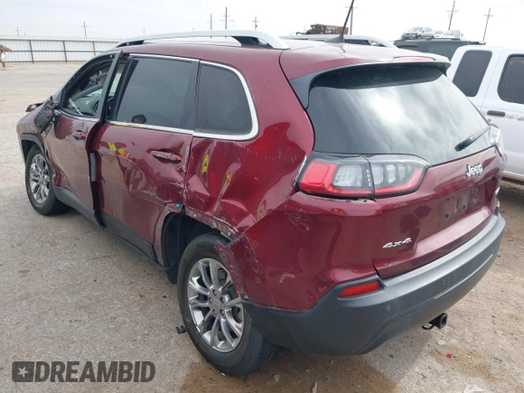 2021 Jeep Cherokee Latitude Plus with VIN 1C4PJMLB8MD147844, listed as a IAAI auction lot 42073064 with 93,197 mi miles and . Bid and sale history available at DreamBid. Image 3.