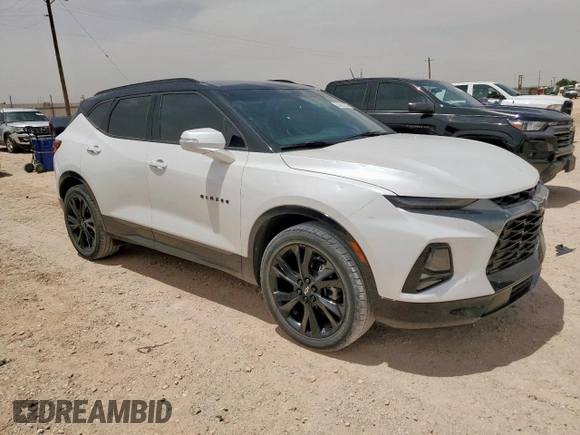2022 Chevrolet Blazer RS with VIN 3GNKBERS2NS148923, listed as a Copart auction lot 56627925 with 36,198 mi miles and Salvage title. Bid and sale history available at DreamBid. Image 4.