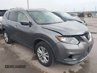 2016 Nissan Rogue SV with VIN KNMAT2MV5GP688589, listed as a IAAI auction lot 41285116 with 87,142 mi miles. Bid and sale history available at carsss.com. Image 1.