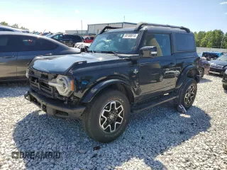 2021 Ford Bronco with VIN 1FMDE5APXMLA63439, listed as a Copart auction lot 58100614 with 42,973 mi miles and Salvage Title. Bid and sale history available at DreamBid. Image 1.