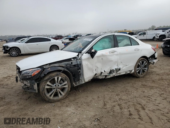 2019 Mercedes-Benz C 300 with VIN 55SWF8EB5KU293835, listed as a Copart auction lot 46510015 with 106,795 mi miles and Salvage Title. Bid and sale history available at carsss.com. Image 1.