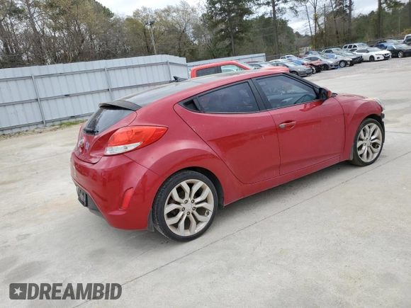 2013 Hyundai Veloster w/Black Int with VIN KMHTC6AD9DU086296, listed as a Copart auction lot 49581285 with 122,637 mi miles and Salvage Title. Bid and sale history available at carsss.com. Image 3.