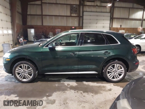 2018 Audi Q5 Premium Plus with VIN WA1BNAFY9J2090780, listed as a IAAI auction lot 41370112 with 55,767 mi miles. Bid and sale history available at carsss.com. Image 14.