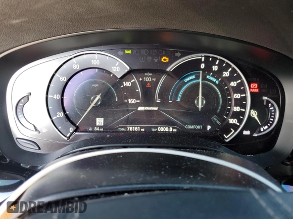 2018 BMW 5 Series 530e with VIN WBAJA9C58JG623272, listed as a Copart auction lot 56297454 with 76,161 mi miles and Non repairable. Bid and sale history available at DreamBid. Image 9.