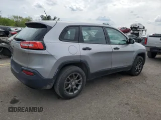 2014 Jeep Cherokee Sport with VIN 1C4PJMAB5EW209886, listed as a Copart auction lot 54854635 with 153,584 mi miles and Clean Title. Bid and sale history available at carsss.com. Image 3.