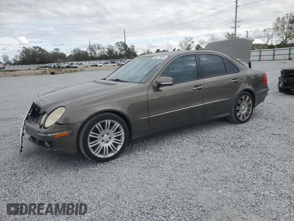 2008 Mercedes-Benz E-Class Sport 5.5L with VIN WDBUF72X48B283181, listed as a Copart auction lot 85574654 with 135,542 mi miles and Salvage Title. Bid and sale history available at carsss.com. Image 1.