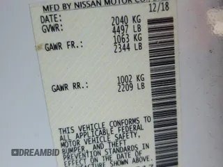 2019 Nissan LEAF S z VIN 1N4AZ1CP1KC306317, wystawiony jako Copart lot #59049795 z przebiegiem 33 445 mil mil oraz Szkoda całkowita • Salvage title. Historia ofert i sprzedaży dostępna na DreamBid. Obrazek 12.
