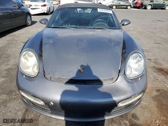 2007 Porsche Boxster with VIN WP0CA29897U711875, listed as a Copart auction lot 72839904 with 194,168 mi miles and Clean Title. Bid and sale history available at carsss.com. Image 5.