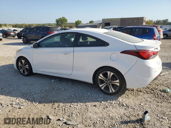 2014 Hyundai Elantra Coupe with VIN KMHDH6AH3EU026508, listed as a Copart auction lot 74847104 with 95,880 mi miles and Clean Title. Bid and sale history available at carsss.com. Image 2.