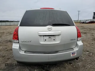 2008 Nissan Quest S with VIN 5N1BV28U58N120030, listed as a Copart auction lot 44403825 with 225,303 mi miles and Salvage Title. Bid and sale history available at carsss.com. Image 6.