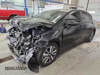 2021 Nissan Versa SV with VIN 3N1CN8EV8ML924022, listed as a Copart auction lot 59232225 with 55,365 mi miles and Salvage title. Bid and sale history available at DreamBid. Image 1.