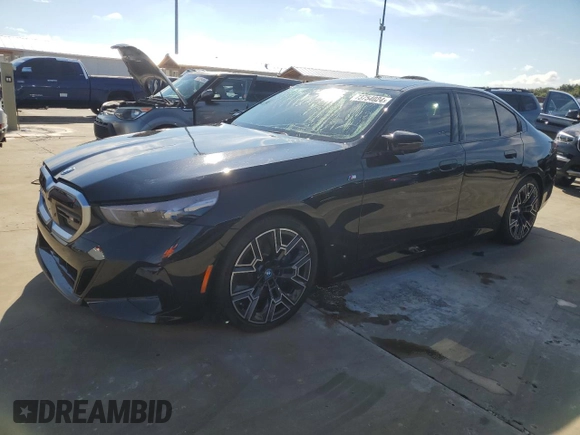 2024 BMW i5 M60 z VIN WBY43FK00RCP12947, wystawiony jako Copart lot #73754024 z przebiegiem Nie podano mil oraz Szkoda całkowita • Salvage title. Historia ofert i sprzedaży dostępna na DreamBid. Obrazek 1.