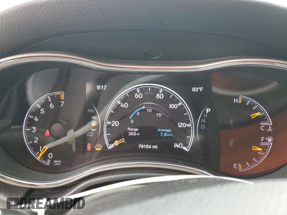 2017 Jeep Grand Cherokee Limited with VIN 1C4RJEBG8HC617099, listed as a Copart auction lot 59698505 with 79,154 mi miles and Salvage title. Bid and sale history available at DreamBid. Image 9.