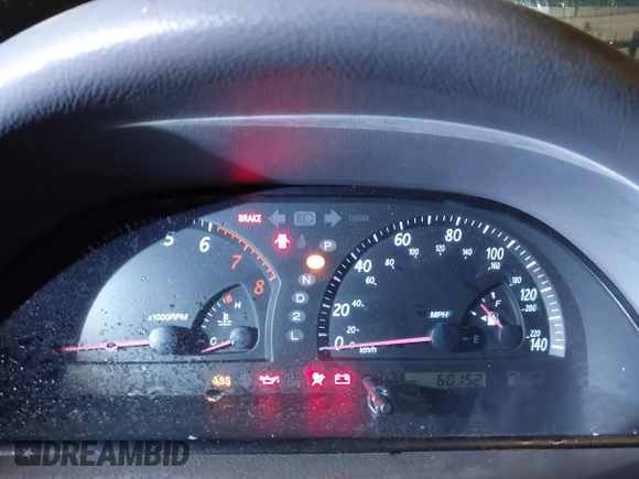 2004 Toyota Camry LE with VIN 4T1BE32K74U353761, listed as a IAAI auction lot 41954498 with 60,152 mi miles and . Bid and sale history available at DreamBid. Image 7.