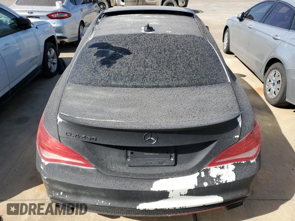 2015 Mercedes-Benz CLA 250 with VIN WDDSJ4EB4FN165302, listed as a Copart auction lot 41458985 with 78,956 mi miles and Salvage Title. Bid and sale history available at DreamBid. Image 6.