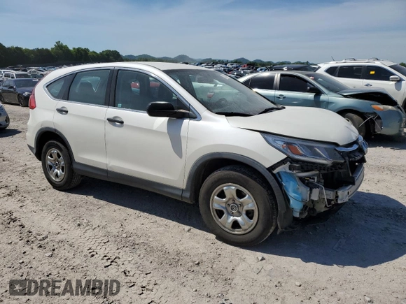 2016 Honda CR-V LX with VIN 5J6RM4H34GL040800, listed as a Copart auction lot 53055124 with 129,017 mi miles and Salvage Title. Bid and sale history available at carsss.com. Image 4.