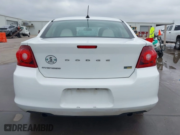 2012 Dodge Avenger SE with VIN 1C3CDZAG1CN251932, listed as a IAAI auction lot 41161291 with 95,481 mi miles and . Bid and sale history available at DreamBid. Image 16.