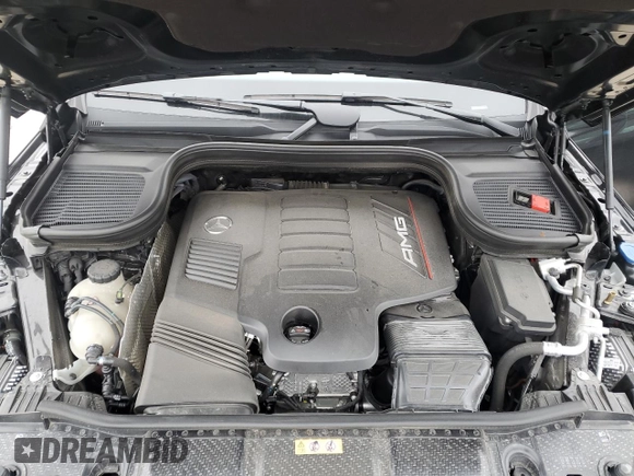 2022 Mercedes-Benz GLE 53 AMG with VIN 4JGFD6BBXNA743519, listed as a Copart auction lot 48021485 with 19,574 mi miles and Salvage title. Bid and sale history available at DreamBid. Image 12.