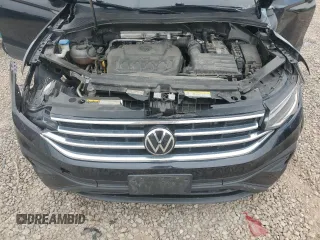 2022 Volkswagen Tiguan SE with VIN 3VV2B7AX4NM152179, listed as a Copart auction lot 58522255 with 44,773 mi miles and Salvage title. Bid and sale history available at DreamBid. Image 12.