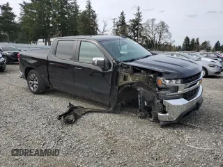 2021 Chevrolet Silverado 1500 LT with VIN 3GCUYDED9MG295923, listed as a Copart auction lot 52372845 with 43,298 mi miles and Salvage Title. Bid and sale history available at DreamBid. Image 4.