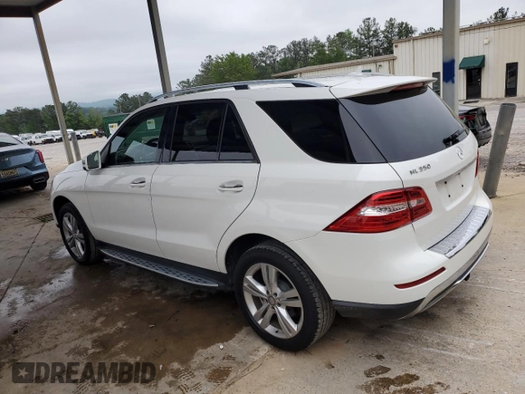 2015 Mercedes-Benz M ML 350 with VIN 4JGDA5JB0FA453982, listed as a Copart auction lot 54687015 with 151,422 mi miles and Clean Title. Bid and sale history available at carsss.com. Image 2.