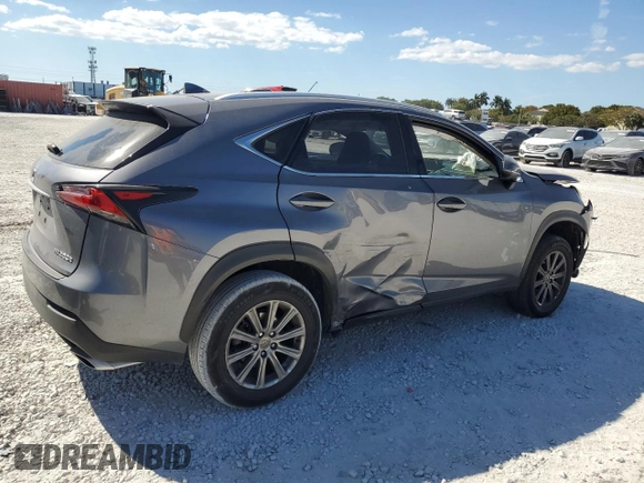 2017 Lexus NX with VIN JTJYARBZ7H2081639, listed as a Copart auction lot 49399685 with 62,218 mi miles and Salvage Title. Bid and sale history available at carsss.com. Image 3.