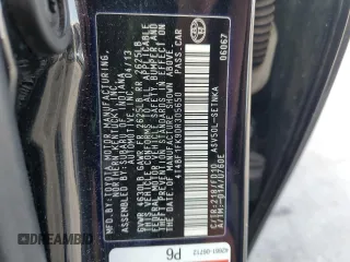 2013 Toyota Camry L with VIN 4T4BF1FK9DR305650, listed as a Copart auction lot 53055965 with 265,912 mi miles and Salvage Title. Bid and sale history available at carsss.com. Image 12.