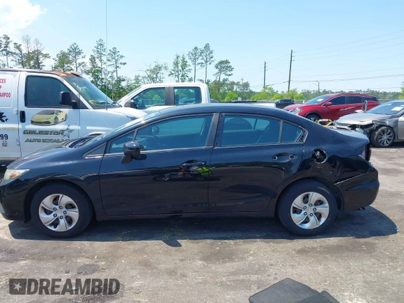 2015 Honda Civic Sedan LX with VIN 19XFB2F57FE045732, listed as a IAAI auction lot 42020578 with 82,043 mi miles. Bid and sale history available at carsss.com. Image 14.