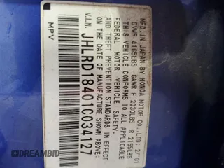 2001 Honda CR-V LX z VIN JHLRD18401C034127, wystawiony jako Copart lot #56577855 z przebiegiem 186 441 mil mil oraz Szkoda całkowita • Salvage title. Historia ofert i sprzedaży dostępna na DreamBid. Obrazek 13.