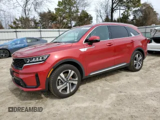 2023 Kia Sorento Hybrid EX with VIN KNDRHDLG7P5206400, listed as a Copart auction lot 48056815 with 17,510 mi miles and Salvage Title. Bid and sale history available at carsss.com. Image 1.
