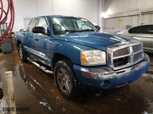 2006 Dodge Dakota Laramie with VIN 1D7HW58N46S589233, listed as a Copart auction lot 87595395 with 257,444 mi miles and Salvage Title. Bid and sale history available at carsss.com. Image 4.