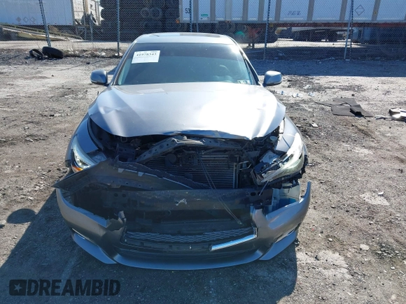 2015 Infiniti Q50 Premium with VIN JN1BV7AR2FM392399, listed as a IAAI auction lot 41978343 with 108,679 mi miles and . Bid and sale history available at DreamBid. Image 13.