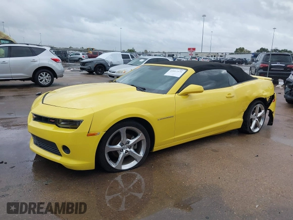 2015 Chevrolet Camaro LT with VIN 2G1FF3D3XF9221515, listed as a IAAI auction lot 41017371 with 118,438 mi miles. Bid and sale history available at carsss.com. Image 19.