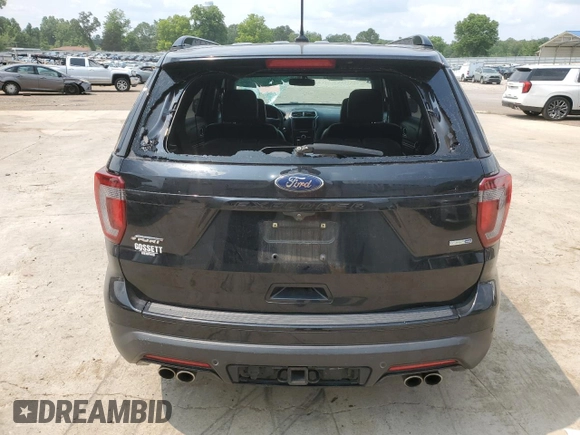 2018 Ford Explorer Sport с VIN 1FM5K8GT3JGA31598, выставлен на аукционе Copart как лот 59497455 с пробегом 99 218 миль миль и Чистый • Clean title. История ставок и продаж доступна на DreamBid. Изображение 6.