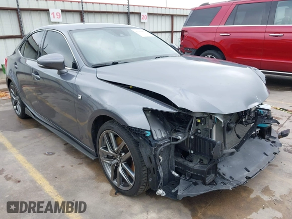 2020 Lexus IS 300 F Sport with VIN JTHGA1D25L5101652, listed as a IAAI auction lot 42360877 with 32,540 mi miles and . Bid and sale history available at DreamBid. Image 1.