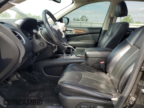 2020 Nissan Pathfinder Platinum with VIN 5N1DR2DM8LC593296, listed as a Copart auction lot 53353255 with 92,232 mi miles and Salvage title. Bid and sale history available at DreamBid. Image 7.