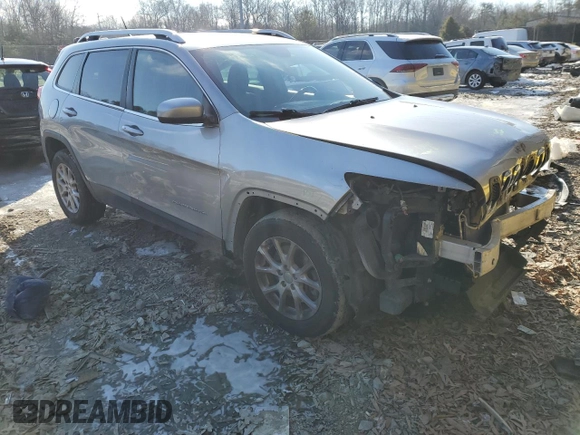 2014 Jeep Cherokee Latitude with VIN 1C4PJMCS0EW298375, listed as a Copart auction lot 41837255 with 123,517 mi miles and Salvage Title. Bid and sale history available at carsss.com. Image 4.
