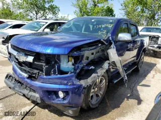 2015 Chevrolet Colorado 4WD LT with VIN 1GCGTBE32F1251660, listed as a Copart auction lot 53435284 with 163,332 mi miles and Salvage Title. Bid and sale history available at carsss.com. Image 1.