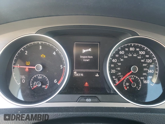 2015 Volkswagen Golf SportWagen TDI S with VIN 3VWCA7AU2FM511930, listed as a Copart auction lot 45267575 with 126,316 mi miles and Salvage Title. Bid and sale history available at carsss.com. Image 9.