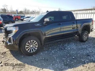 2021 GMC Sierra 1500 AT4 with VIN 3GTU9EET7MG118989, listed as a Copart auction lot 44510775 with 80,495 mi miles and Salvage Title. Bid and sale history available at carsss.com. Image 1.