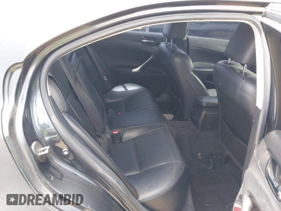 2007 Lexus IS with VIN JTHBK262575030811, listed as a IAAI auction lot 42134816 with 204,718 mi miles. Bid and sale history available at carsss.com. Image 8.